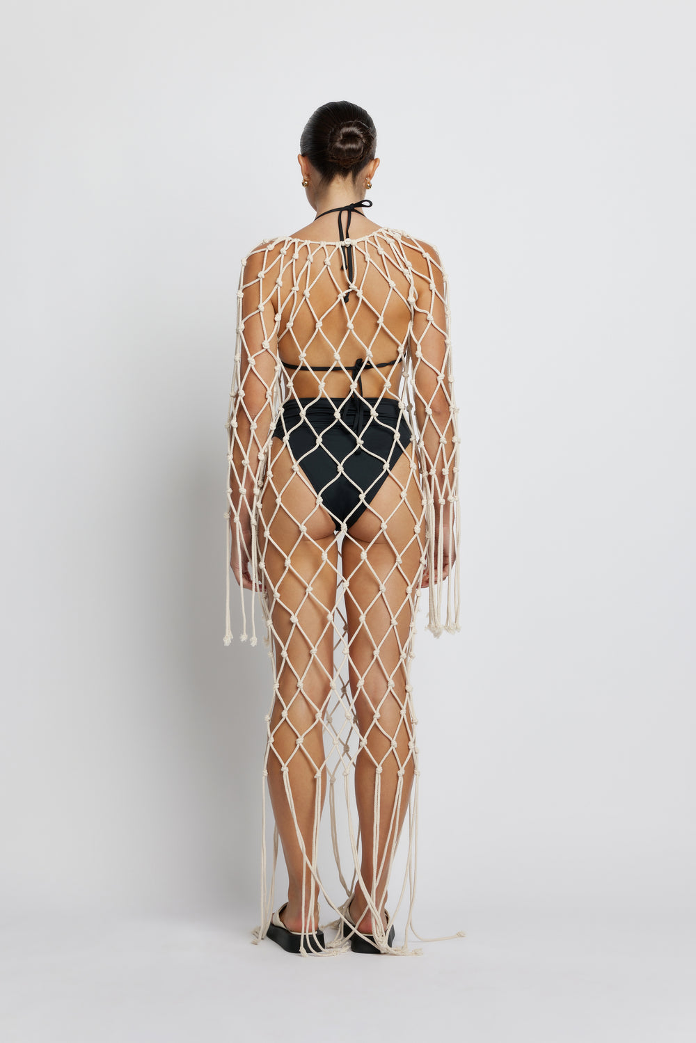 Macrame Rope Midi Dress - Natural | Sunset Lover