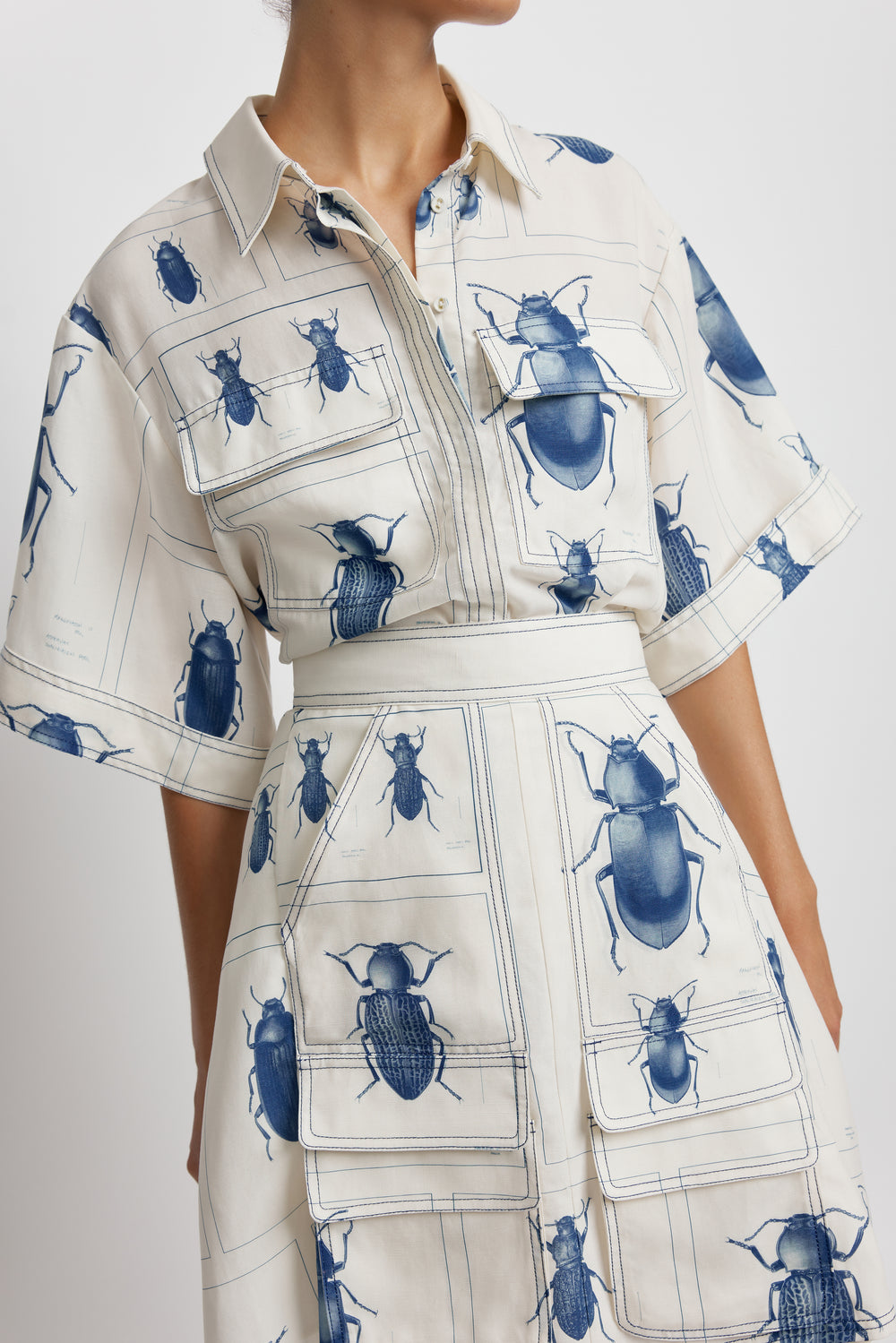 Beetle Utility Skirt - Beetle Print | Sunset Lover