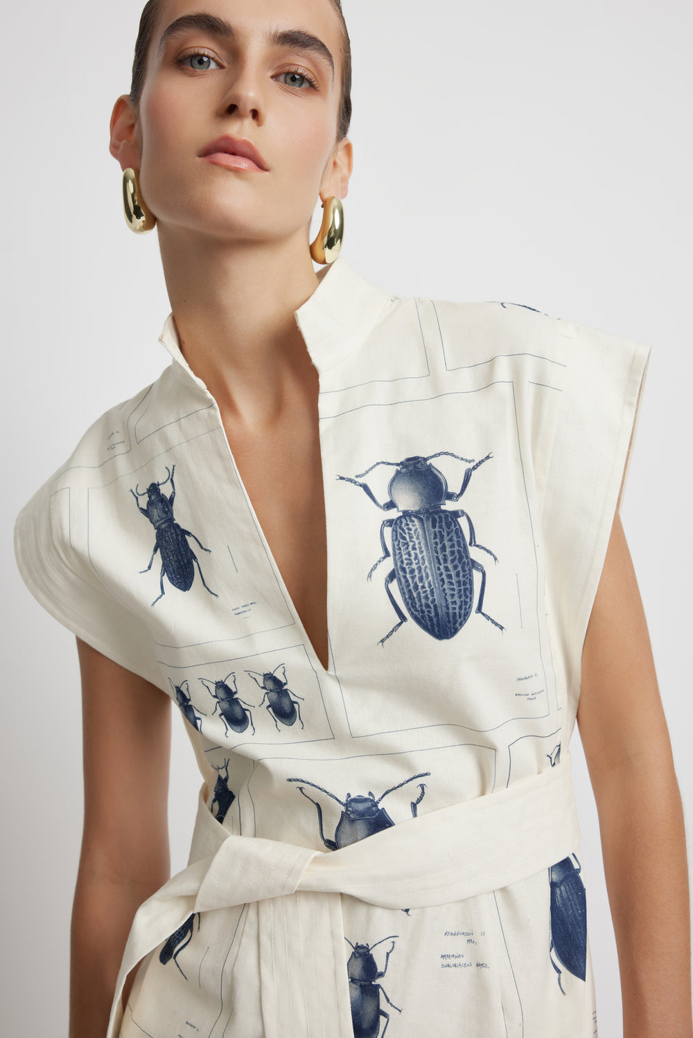 Bowshall Column Dress - Beetle Print | Sunset Lover