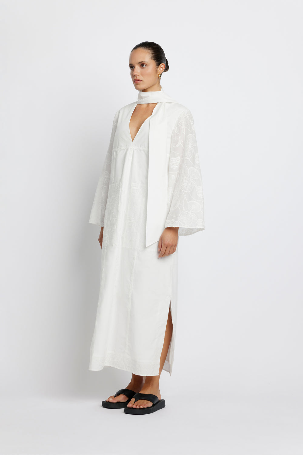 Forest Midi Dress - Bright White | Sunset Lover