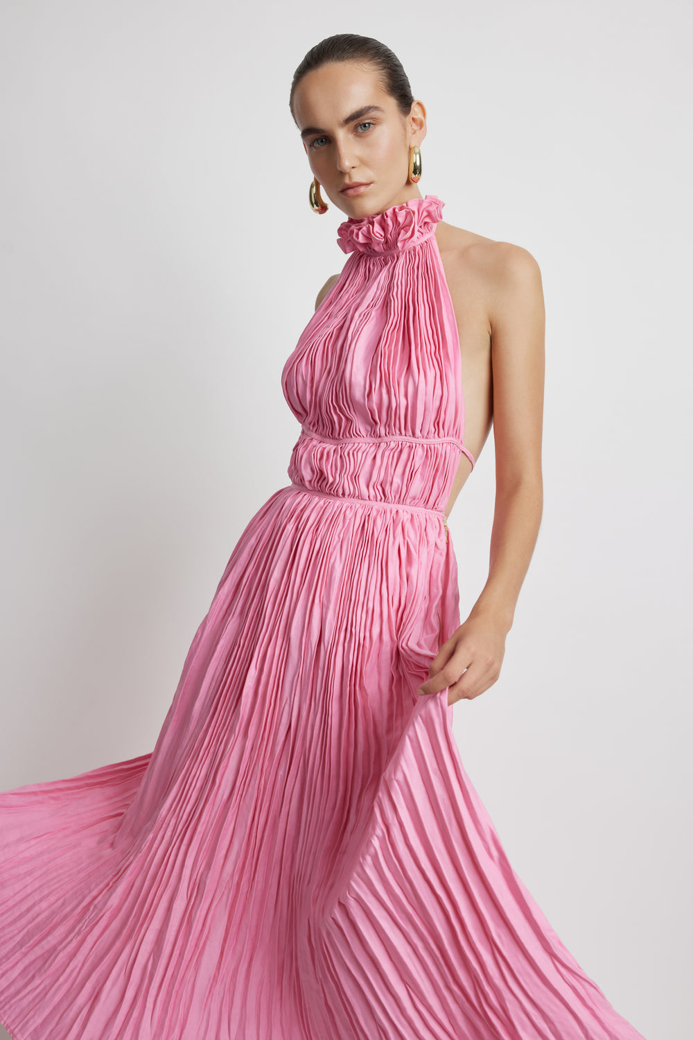 Marilyn Midi Dress - Pink | Sunset Lover
