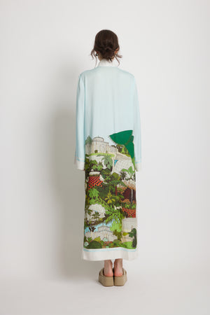 Palmhouse Shirt Dress - Palmhouse Print | Sunset Lover