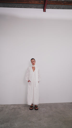 Forest Midi Dress - Bright White