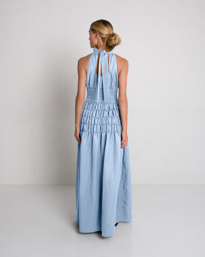 Eshan Full Length Dress - Chambray | Sunset Lover