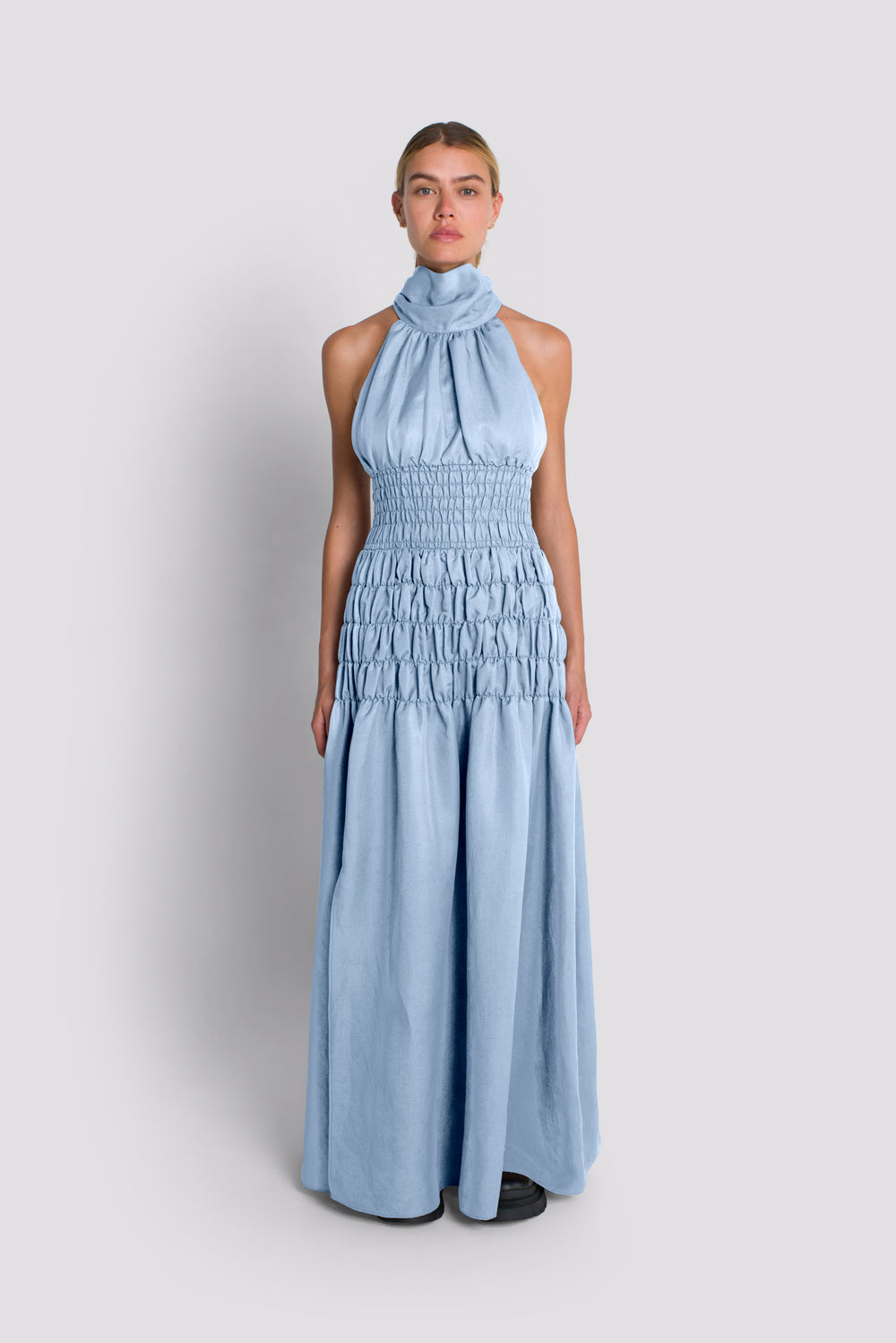 Eshan Full Length Dress - Chambray