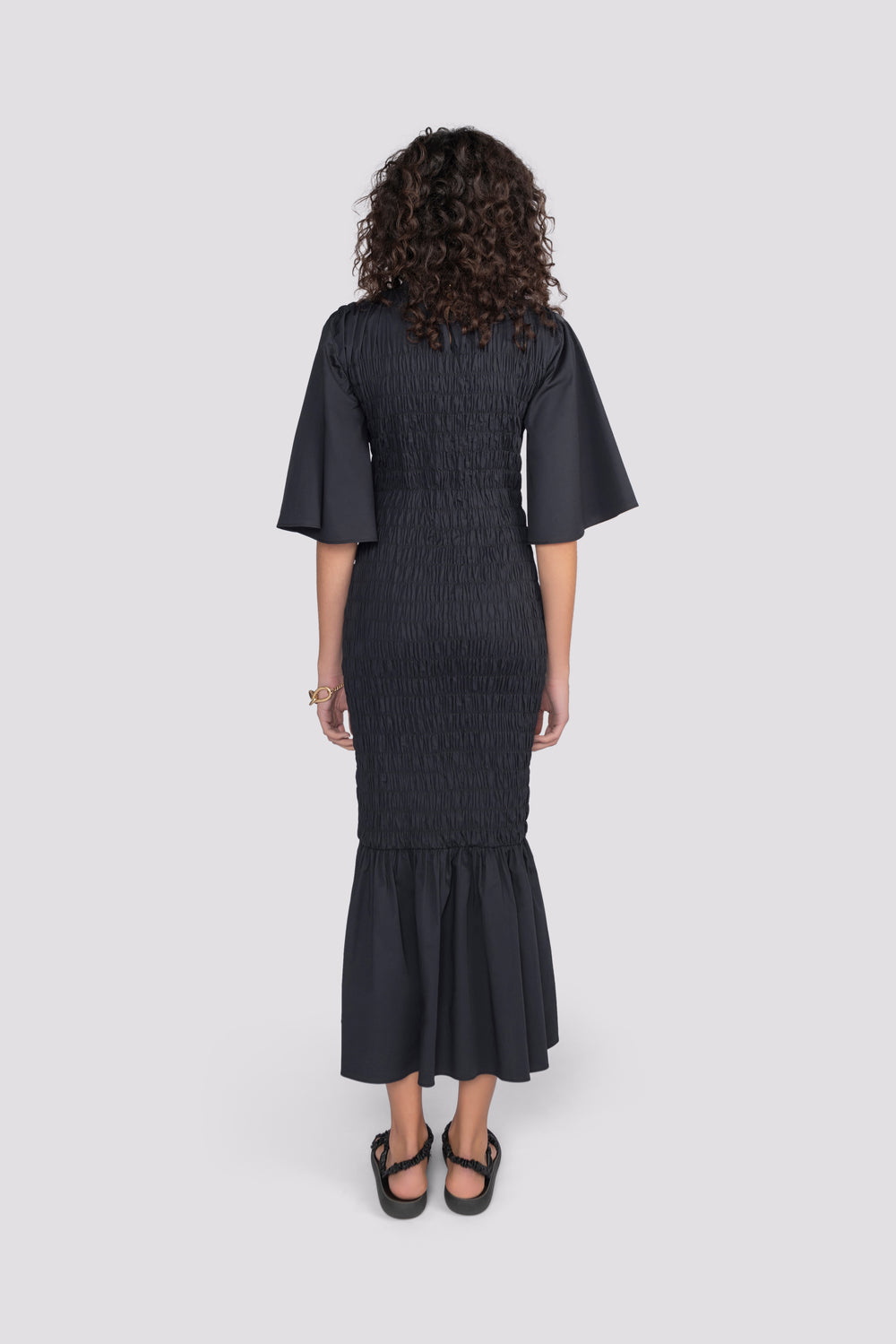 Smith Mid Length Dress - Black | Sunset Lover