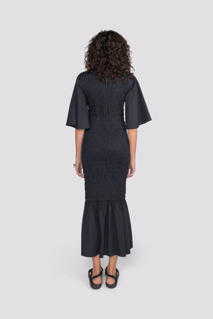 Smith Mid Length Dress - Black | Sunset Lover