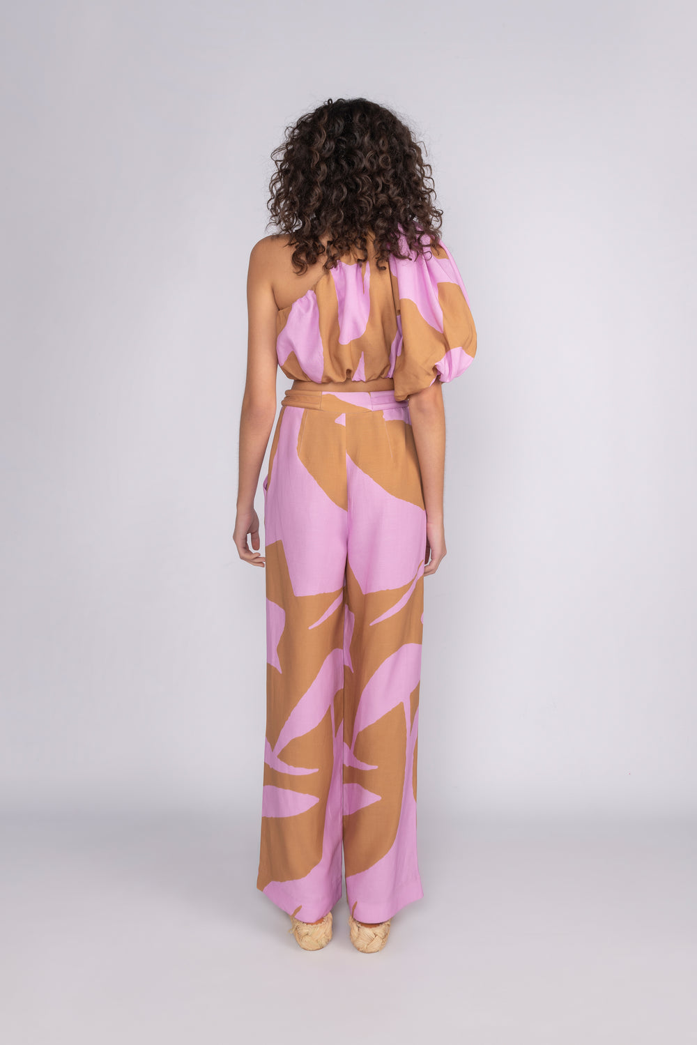 Abstract One Shoulder Top - Violet  Abstract | Sunset Lover