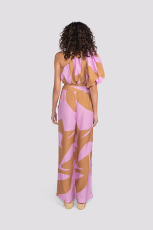 Abstract One Shoulder Top - Violet  Abstract | Sunset Lover