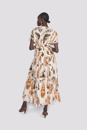 Shell & Rope Full Length Dress - Chocolate Shell | Sunset Lover