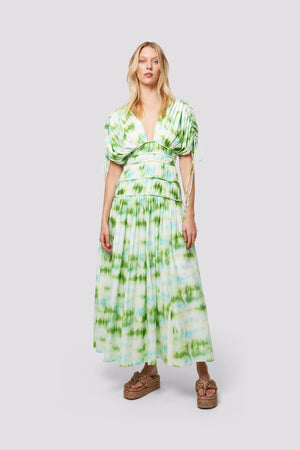 Kiwi Rope Midi Dress - Tie Dye Print | Sunset Lover