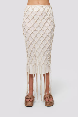 Macrame Rope Skirt - Natural | Sunset Lover