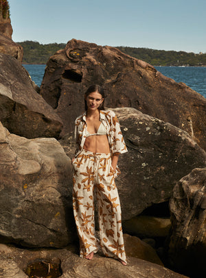 Melanesia Palm Pant - Banana Palm Placement | Sunset Lover